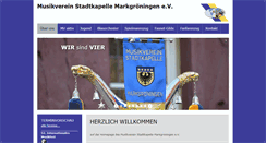 Desktop Screenshot of musikverein-markgroeningen.de